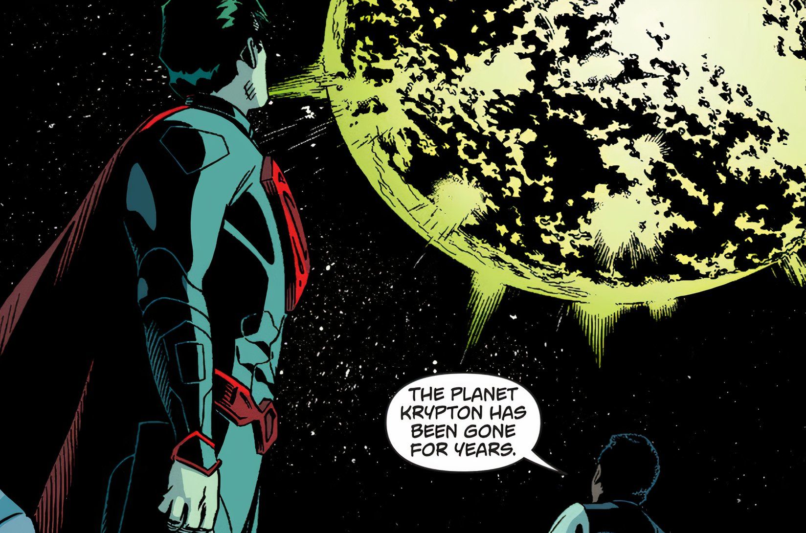 Superman Sees Krypton Explode DC