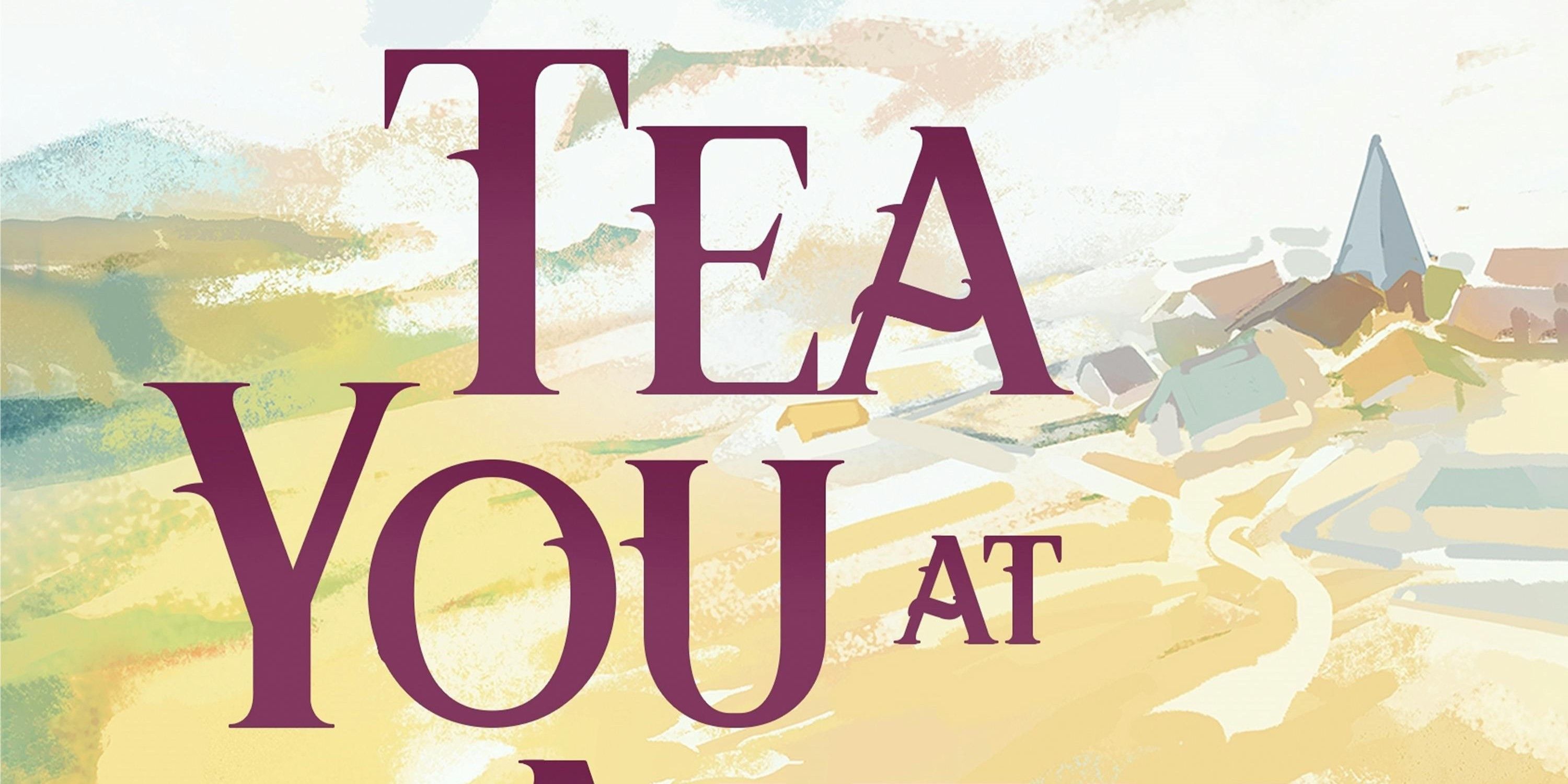 Tea you on the cover of the altar with the title in purple text