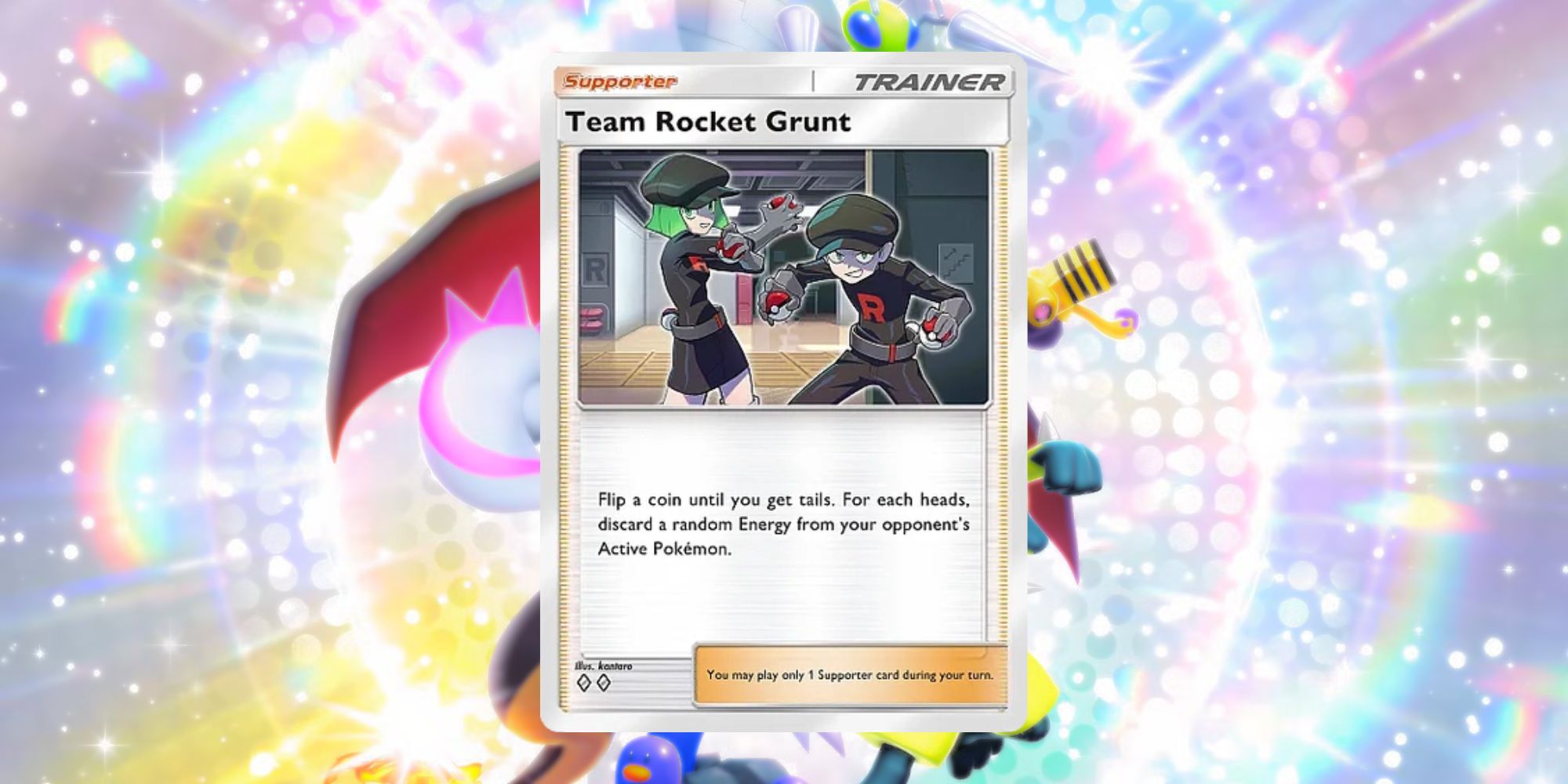 Team Rocket Grunt card from Pokemon TCG Pocket Shining Revelry set