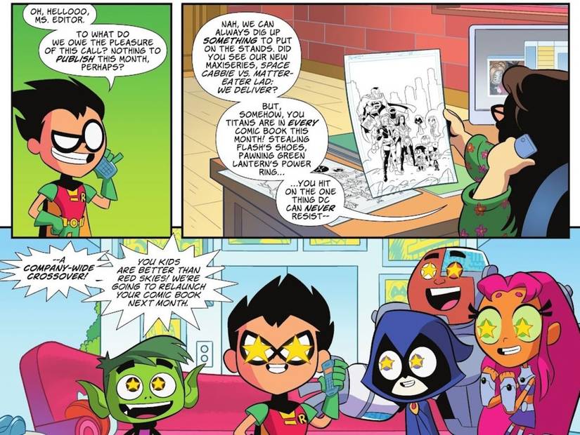 Teen Titans Go #1 crossover-1