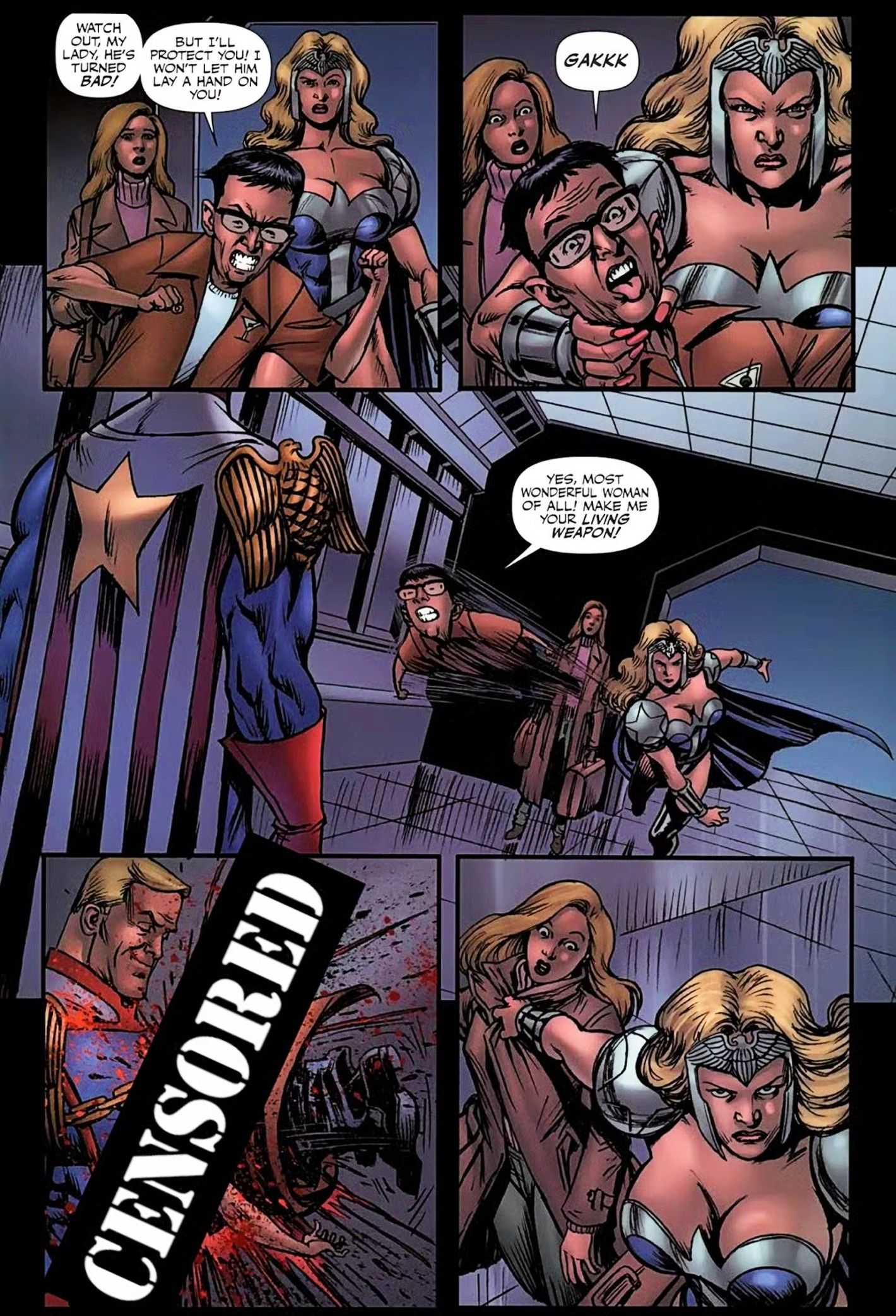 The Boys #63, Queen Maeve throws her biggest fan at Homelander