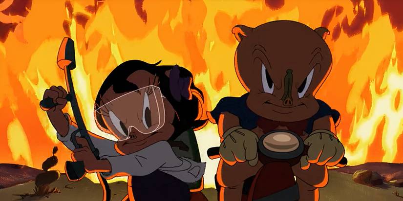 Petunia and Porky Pig in The Day the Earth Blew Up: A Looney Tunes Movie