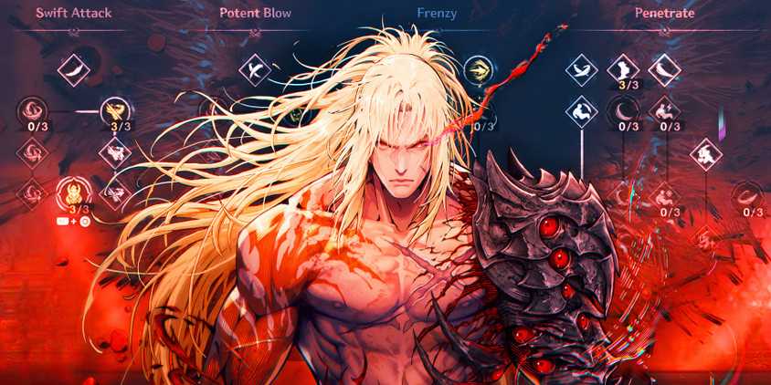 The First Berserker Khazan character with skills