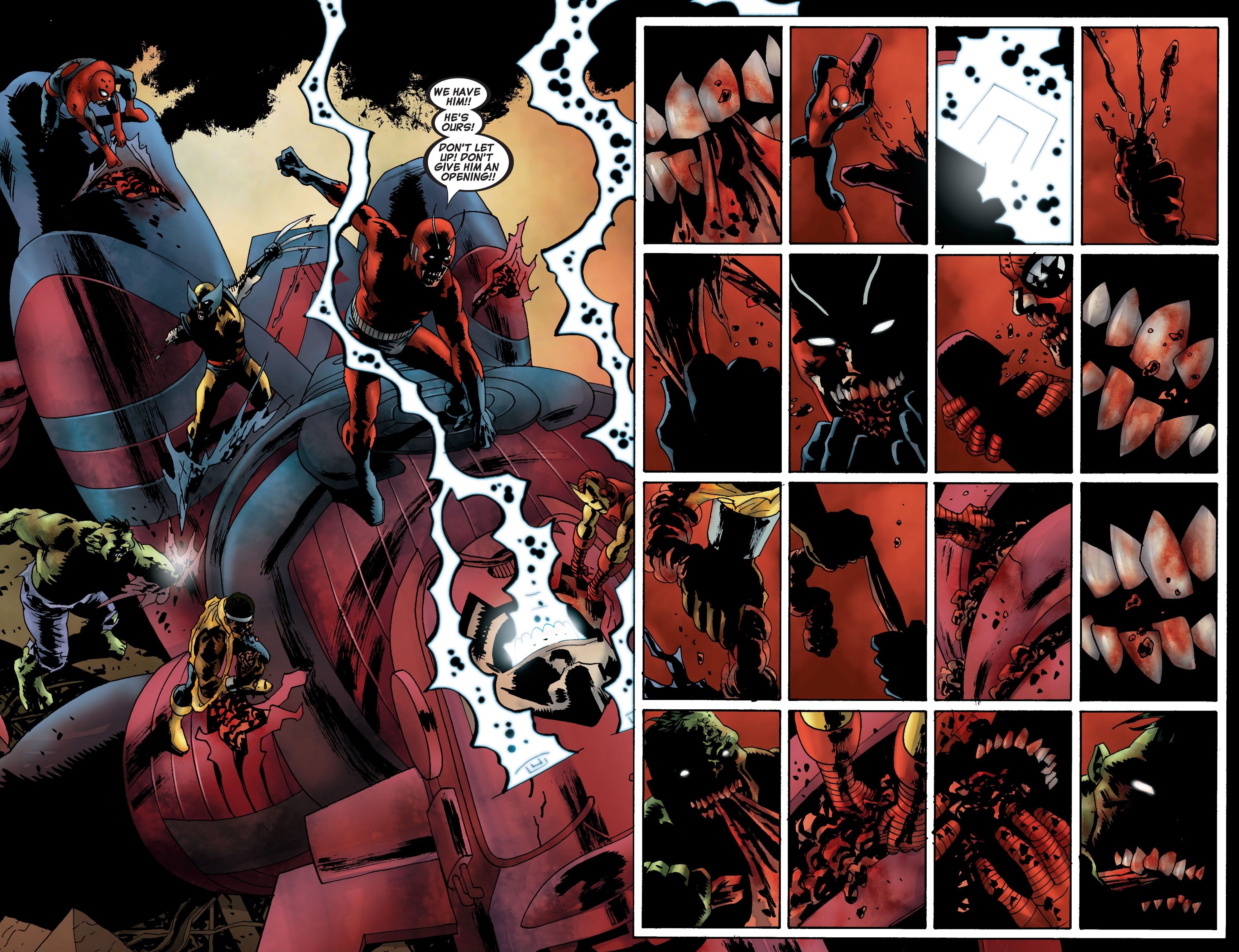 The Marvel zombies eat Galactus in Marvel Zombies #5