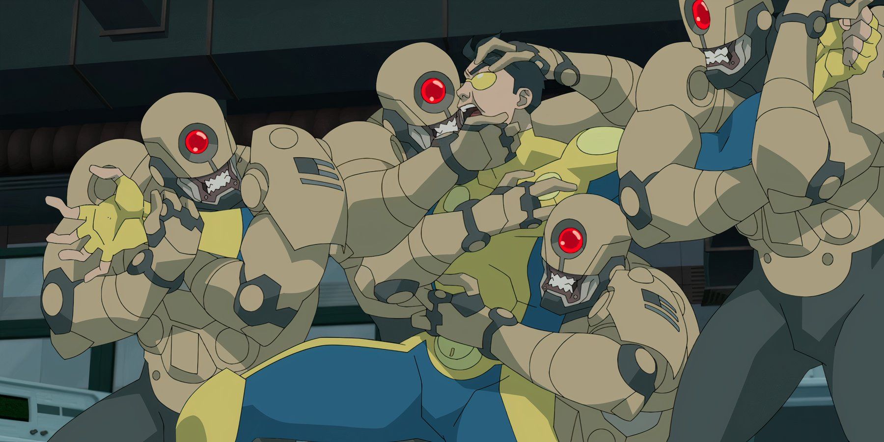 The ReAnimen killing an evil Mark Grayson variant in Invincible