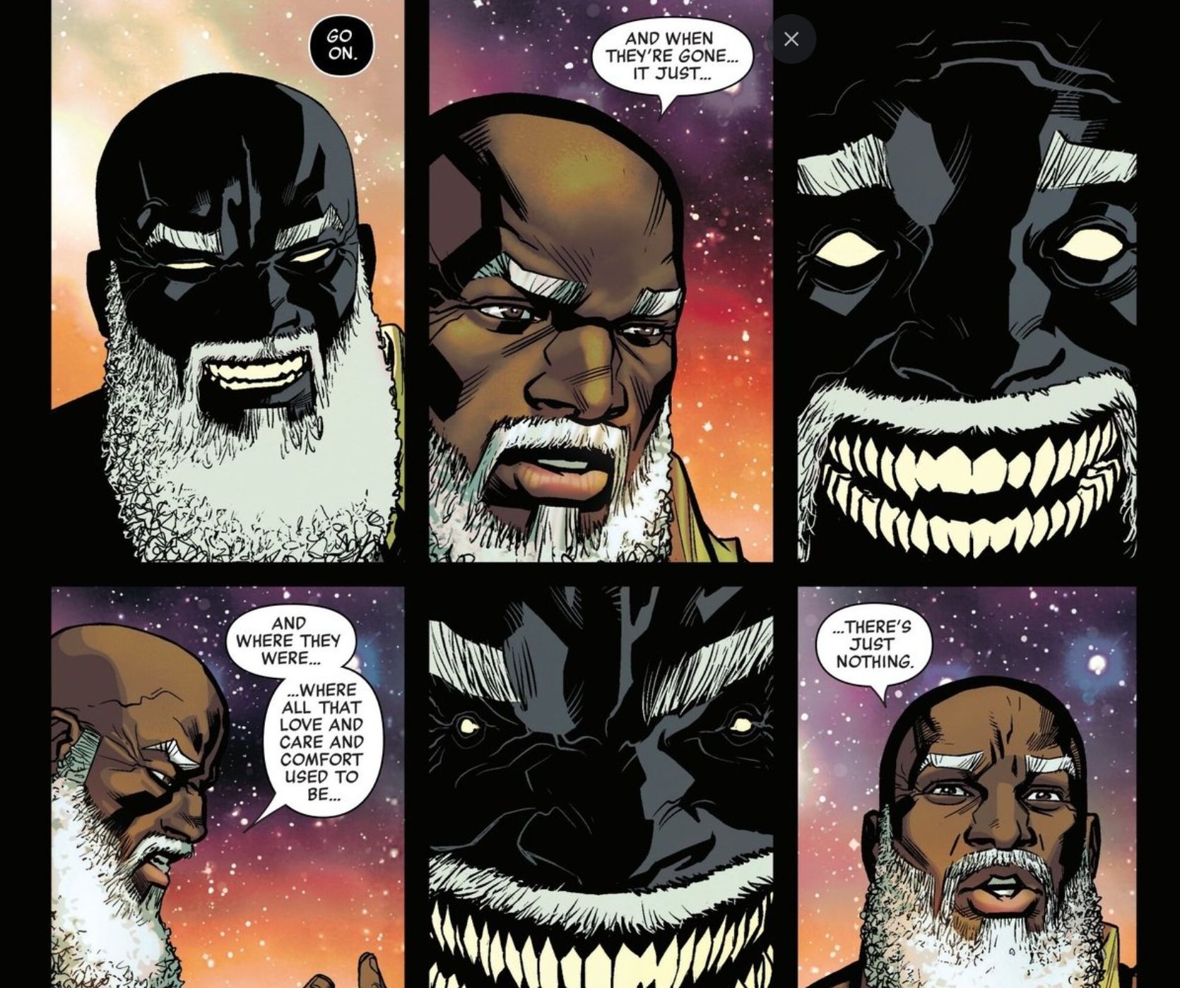 The Void taunts Luke Cage in Power Man Timeless #2