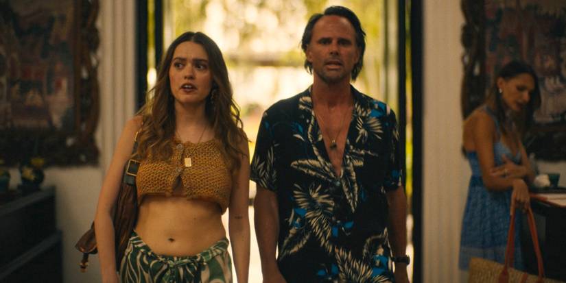 Chelsea (Aimee Lou Wood) and Rick (Walton Goggins) in The White Lotus Season 3 Ep 4