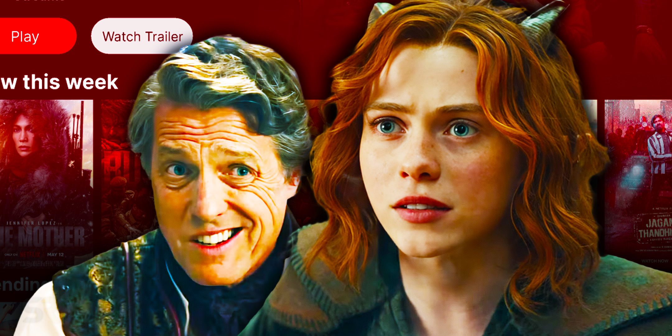 Sophia Lillis and Hugh Grant in Dungeons and Dragons