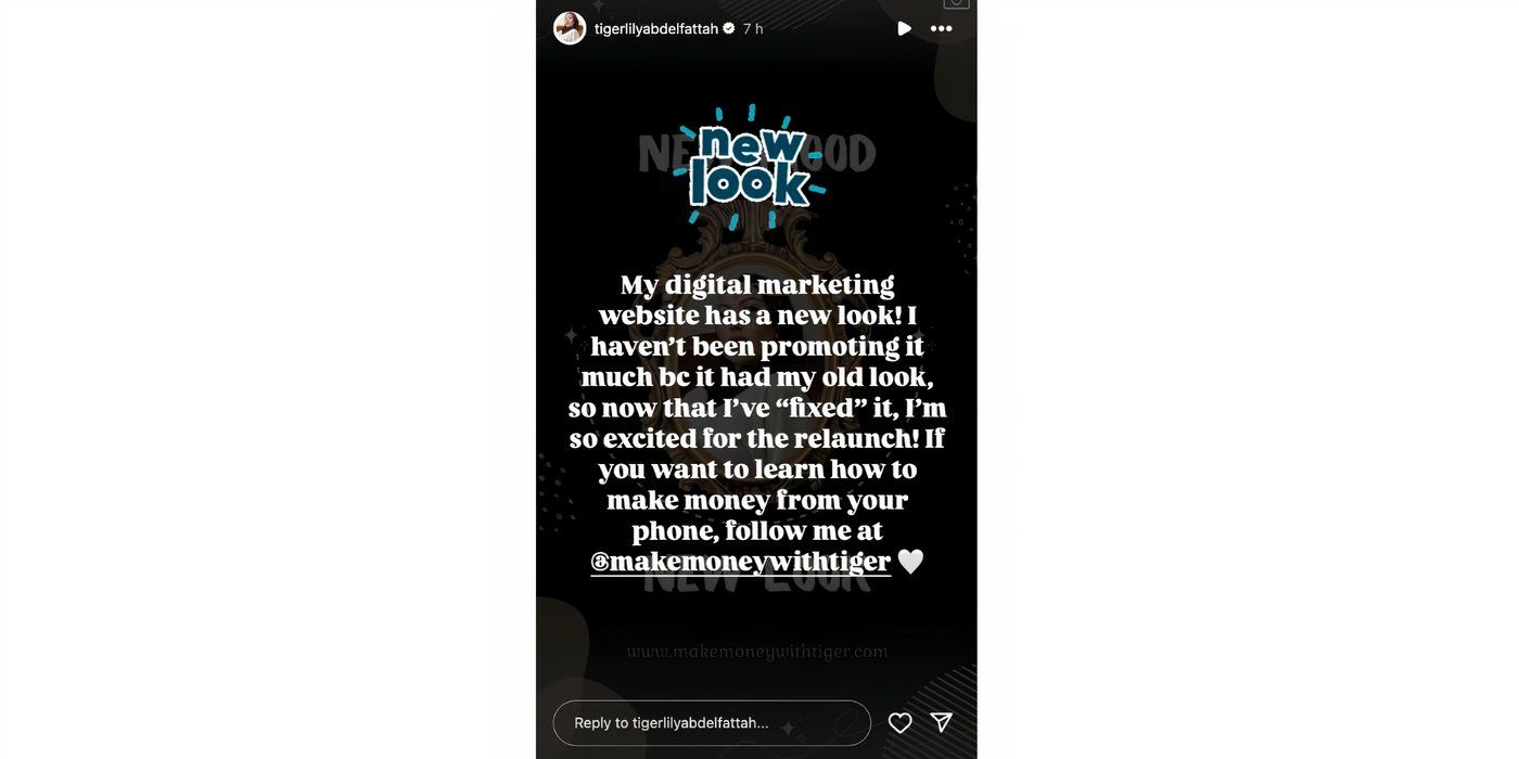 Tigerlily Taylor in 90 Day Fiance on Instagram Stories