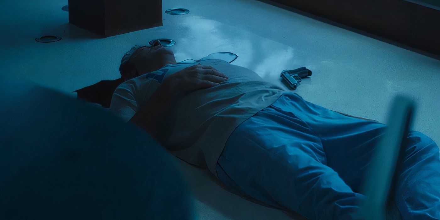 Tim lying dead in a vision in The White Lotus season 3 (2025)