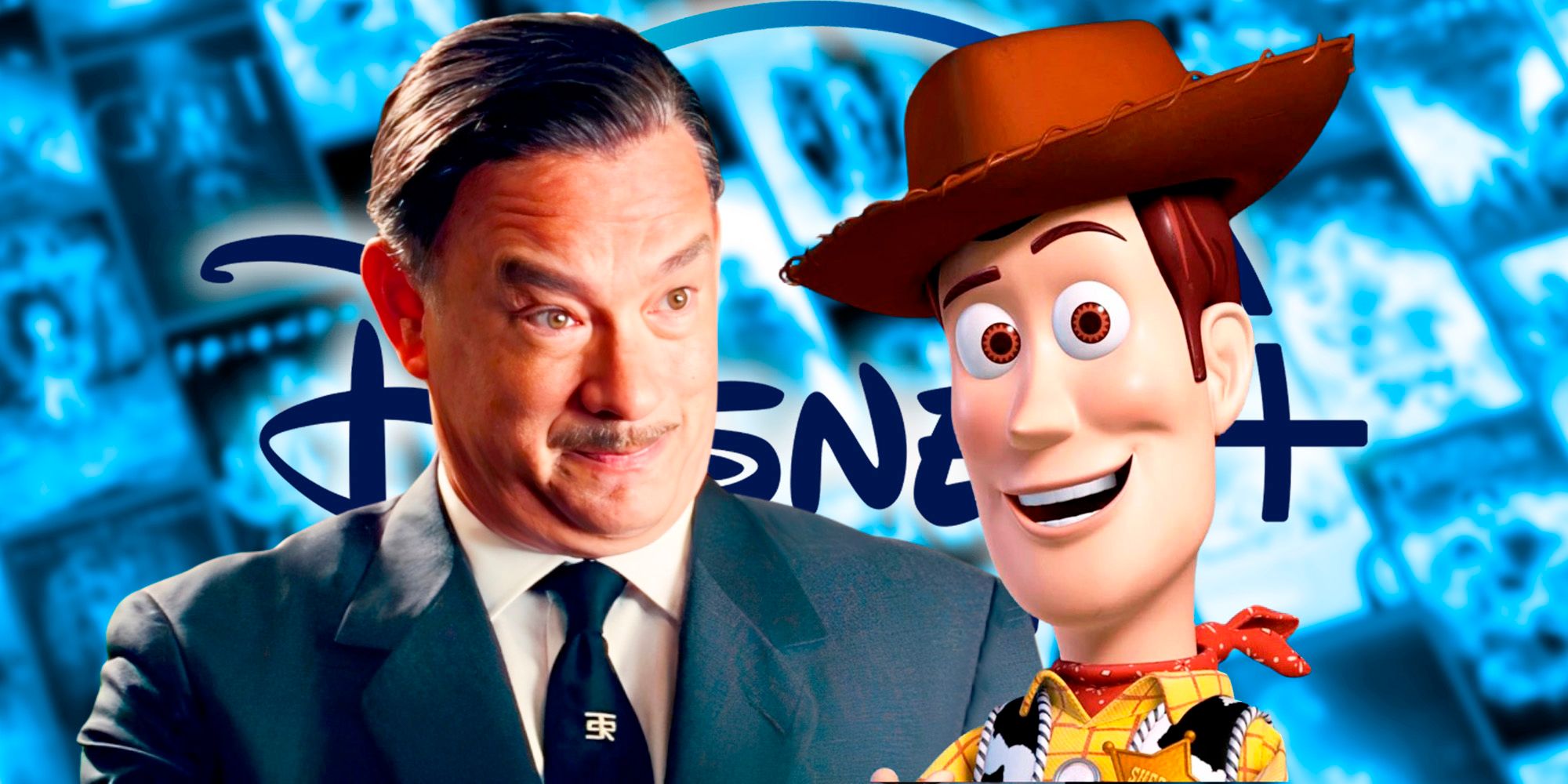 Tom Hanks in Saving Mr. Banks and Toy Story