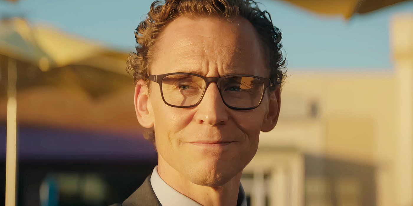 Tom Hiddleston softly smiling in The Life of Chuck