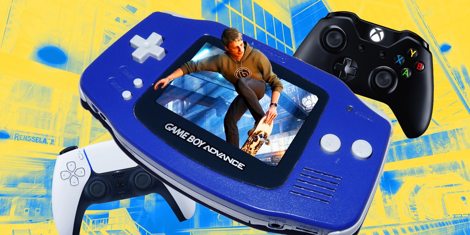 Tony Hawk’s Pro Skater 3 4 with xbox, ps5 and gameboy