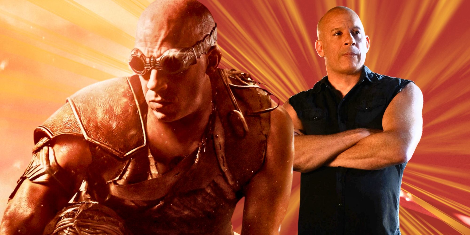 Vin Diesel as Riddick and Toretto montage