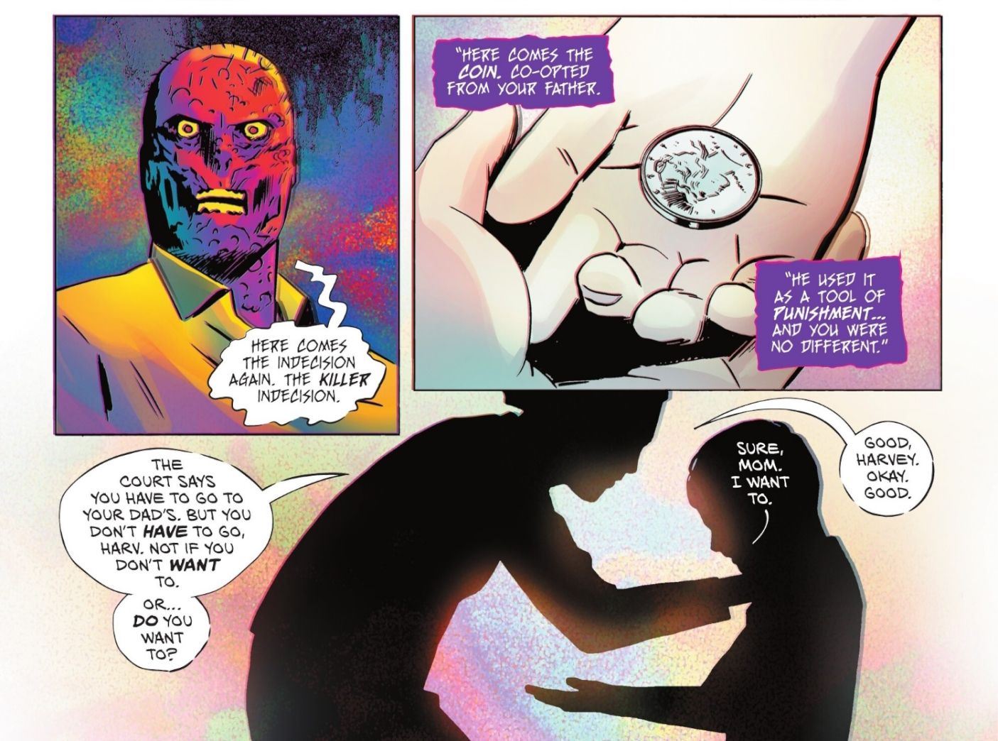 Two-Face Took His Coin From His Abusive Father