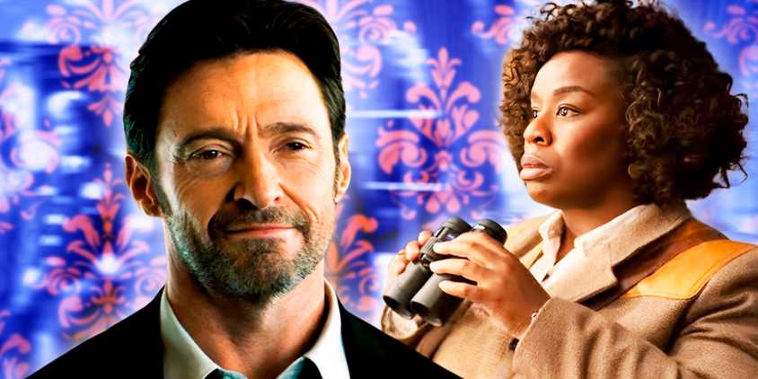 Uzo Aduba from The Residence and Hugh Jackman