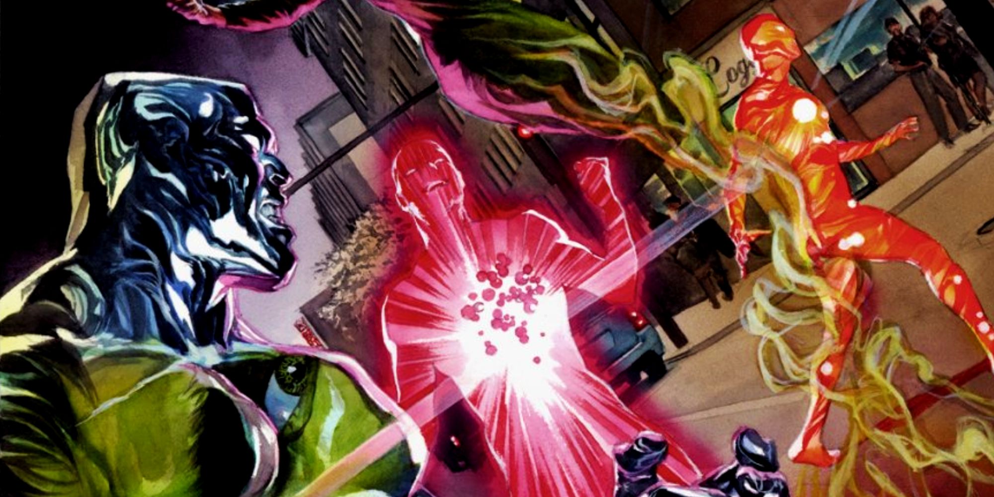 Vector, Vapor, X-Ray, and Ironclad team up as the U-Foes in Alex Ross' Immortal Hulk cover