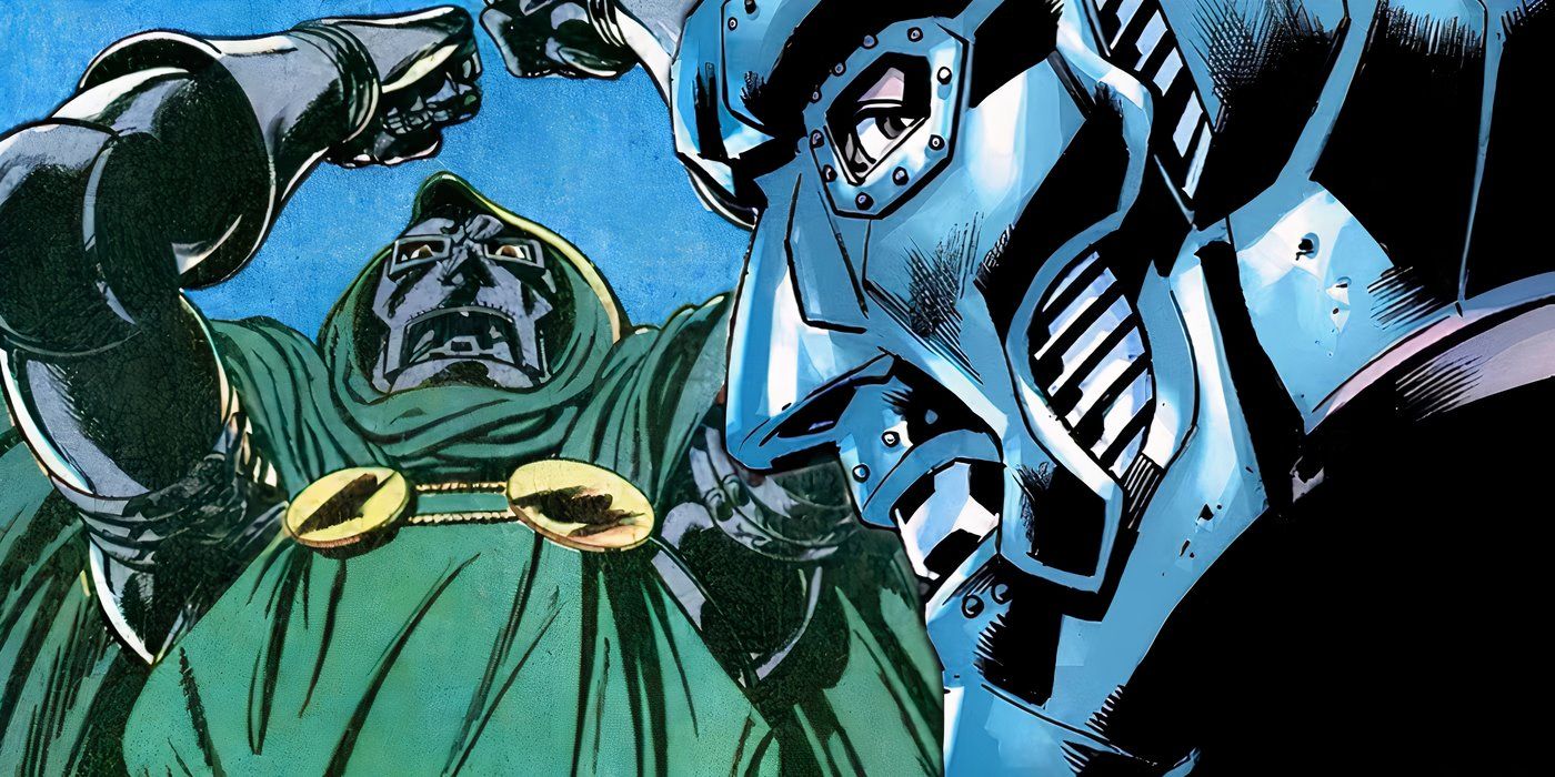 Doctor Doom from the main Marvel Universe and the new Ultimate Universe.