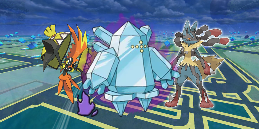Pokemon GO Regice Mega Lucario and Tapu Koko