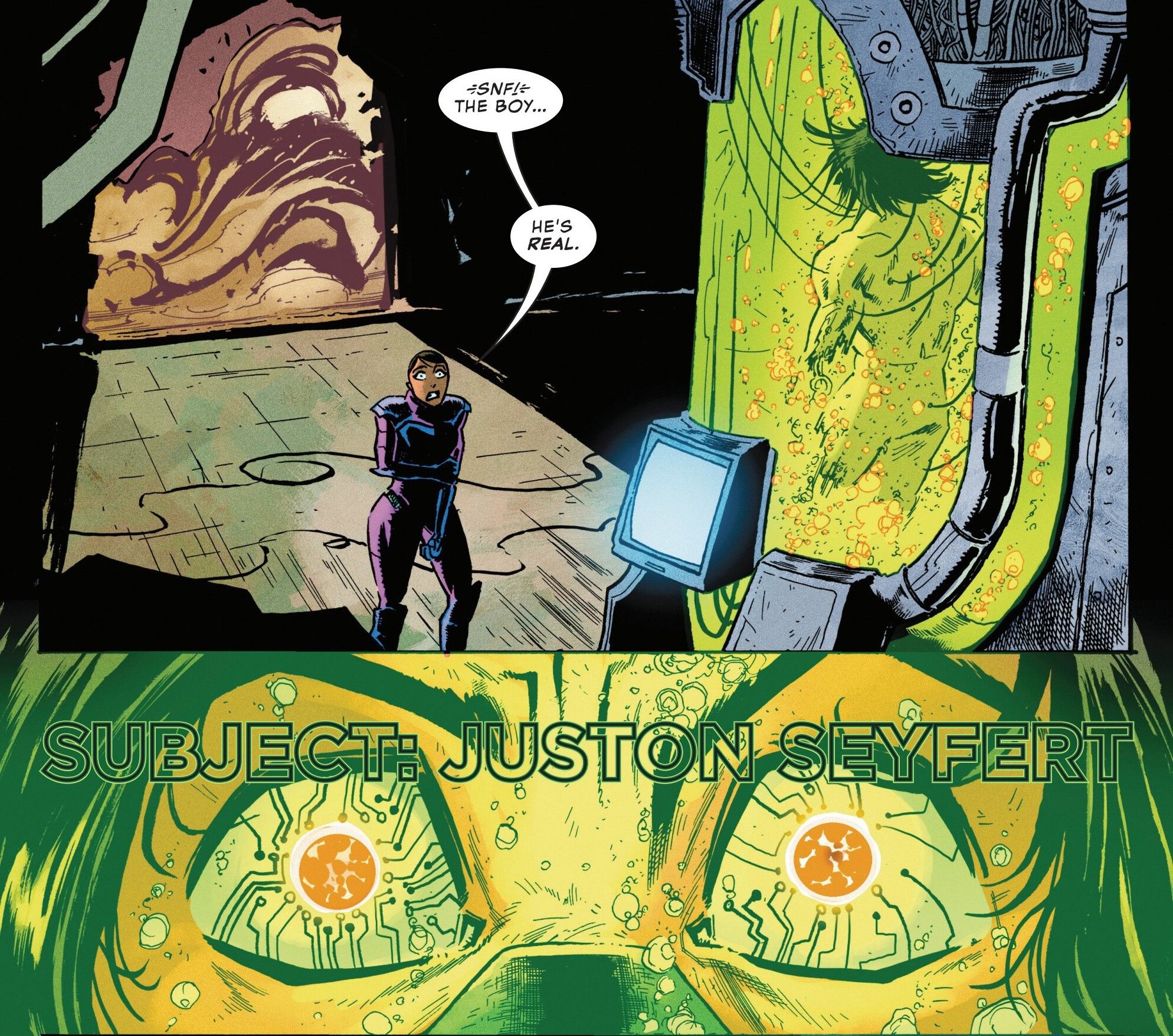 Voivod discovers Juston below the Graymalkin Prison.