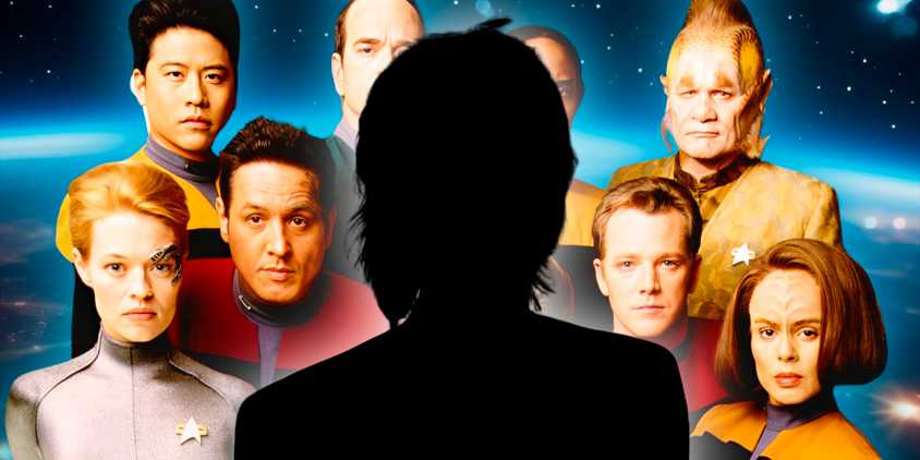 Voyager cast, silhouette outline of mystery female character