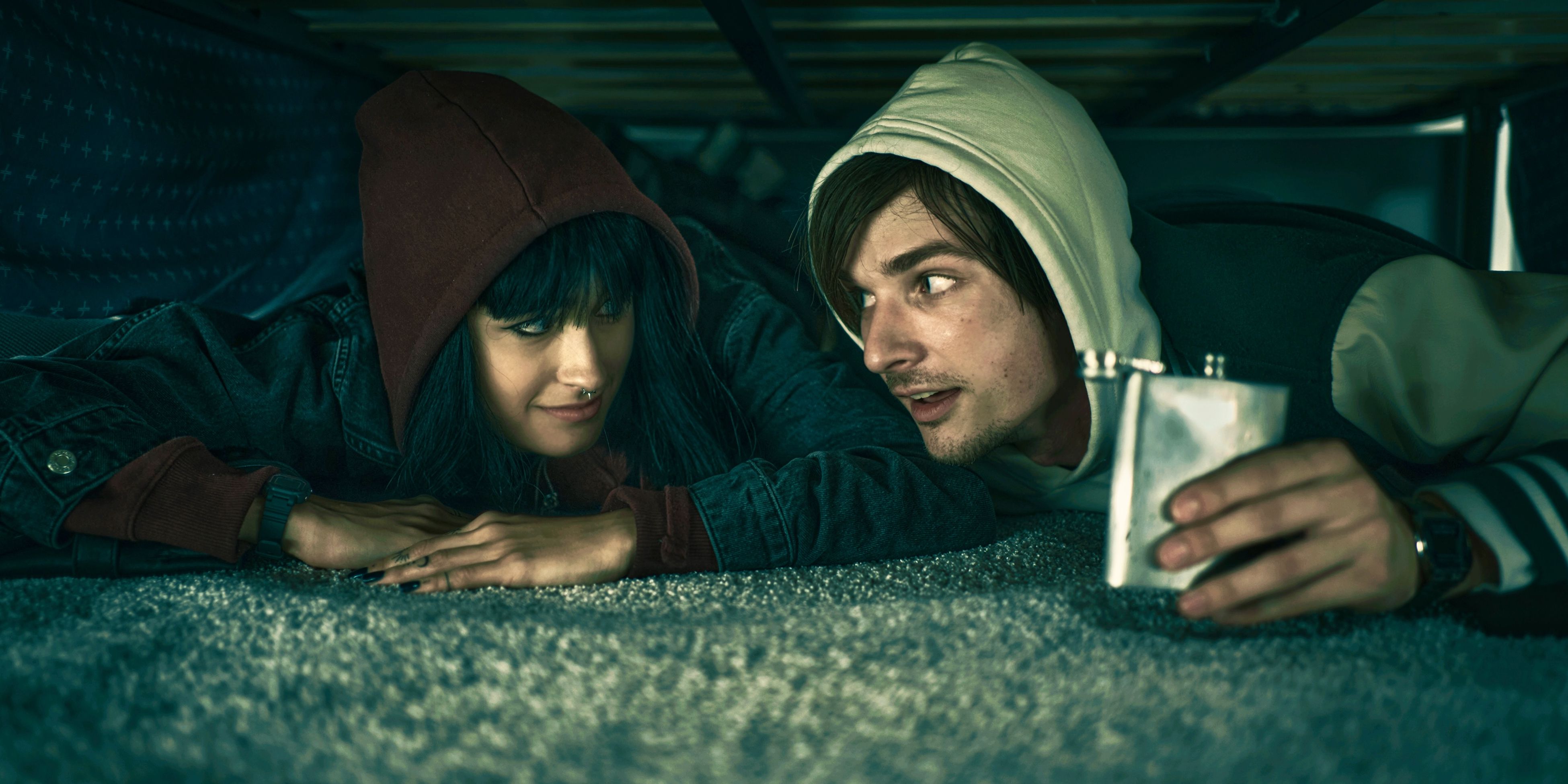 Wake Up cast under a bed