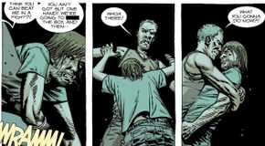 walking dead moment where rick bites someone 2