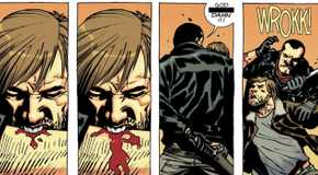 WALKING DEAD'S RICK BITES NEGAN 2
