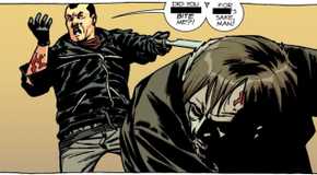 WALKING DEAD'S RICK BITES NEGAN 3