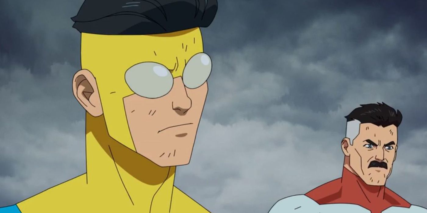 Invincible and Omni Man in season 1