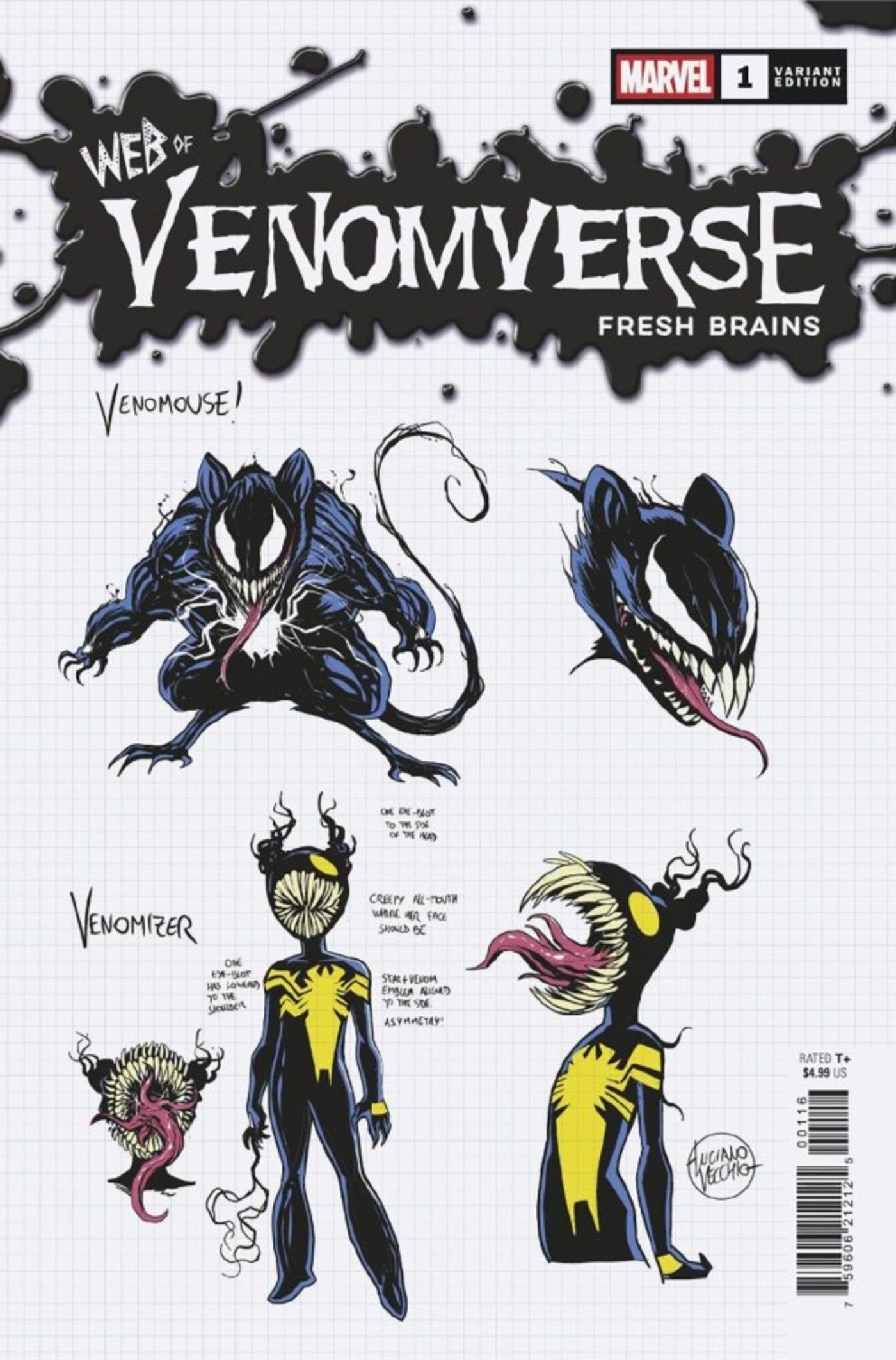 Web of Venomverse Fresh Brains Luciano Vecchio Design Variant