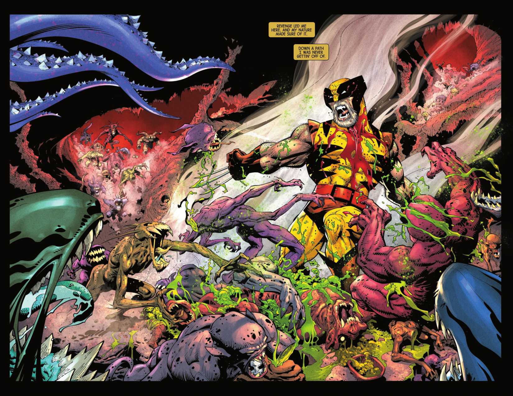 Wolverine Revenge #5 Wolverine slices up demons