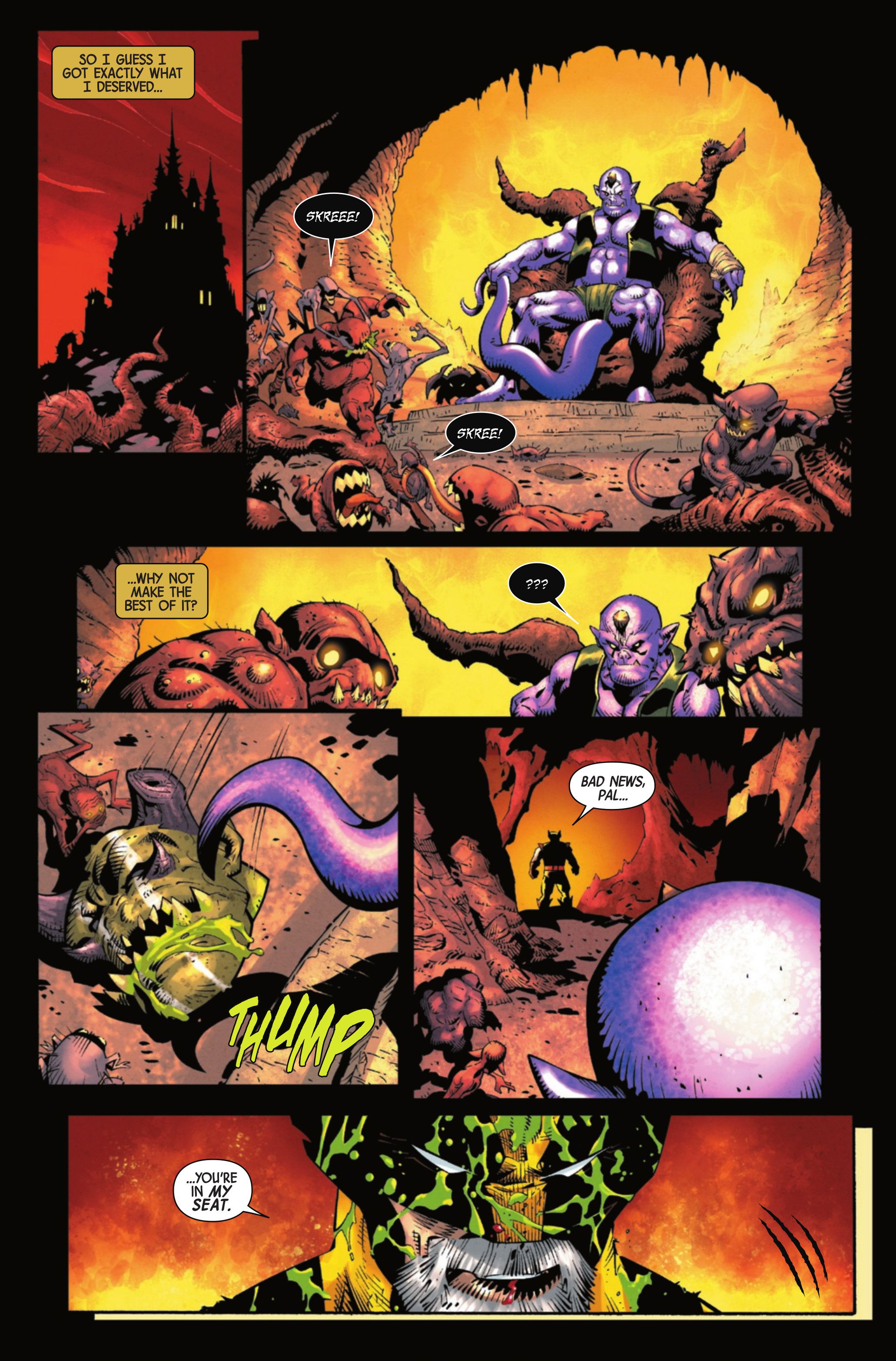 Wolverine Revenge #5 Wolverine takes the throne of Hell