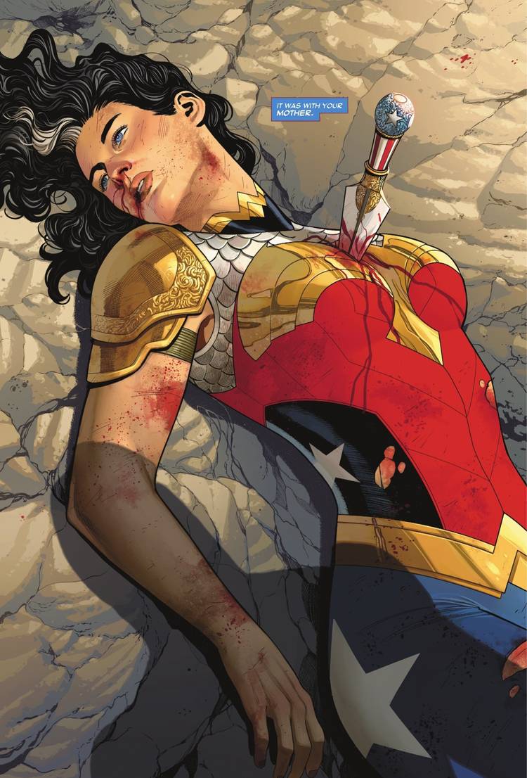 Wonder Woman Lies Dead On Themyscira