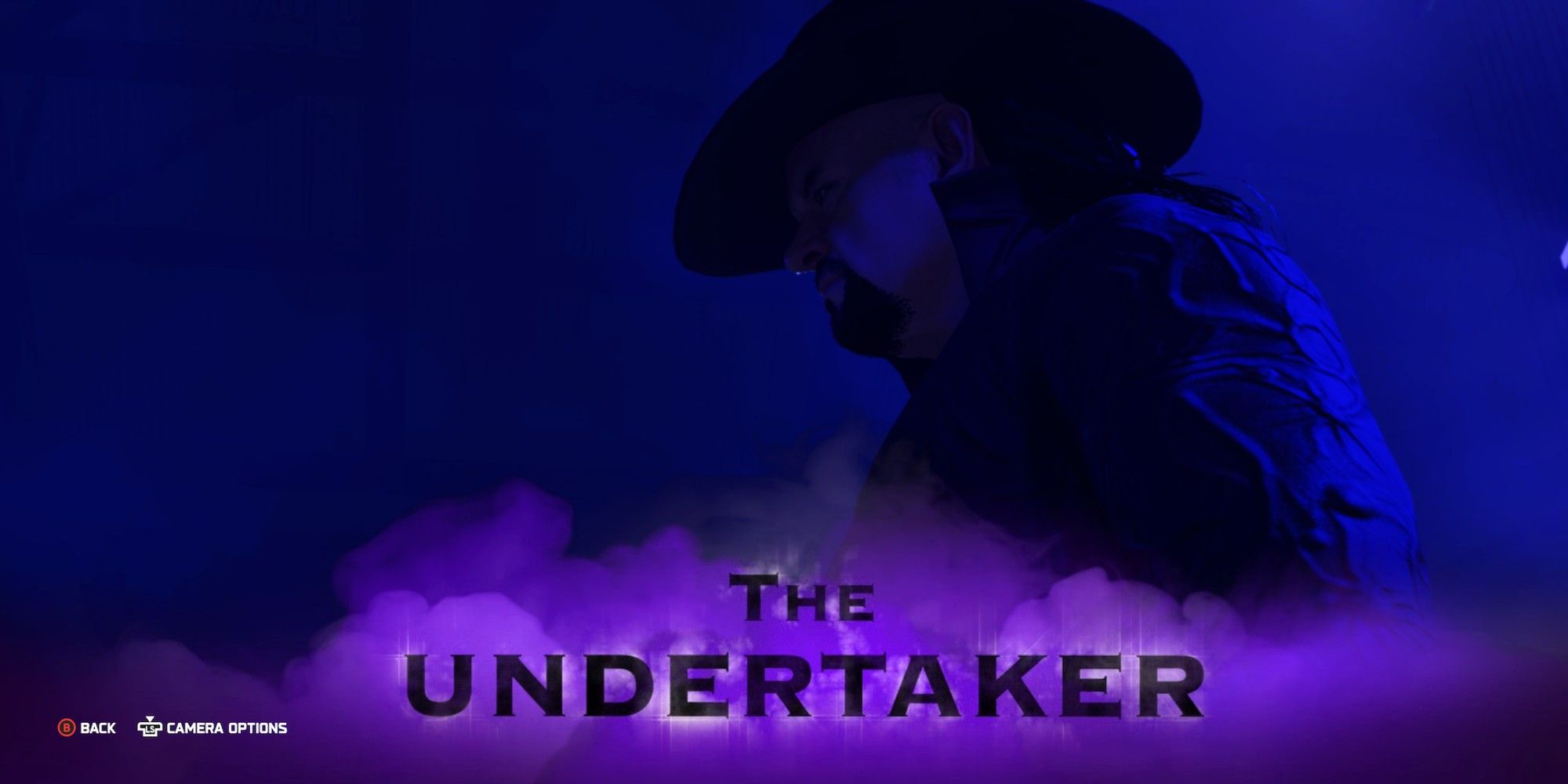 WWE 2K25 The Undertaker walking down ramp as his name displays on screen.