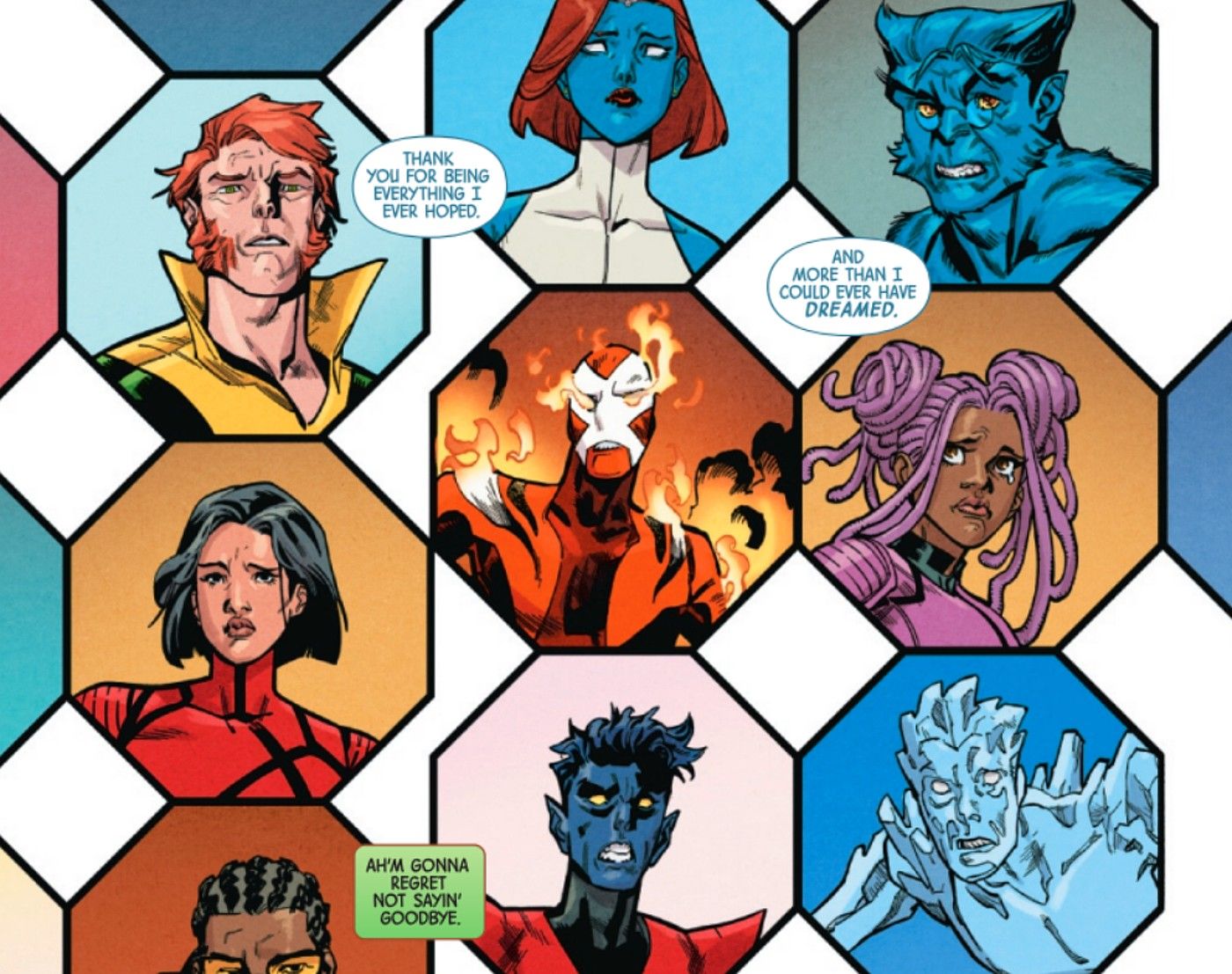 xavier says goodbye to the x-men