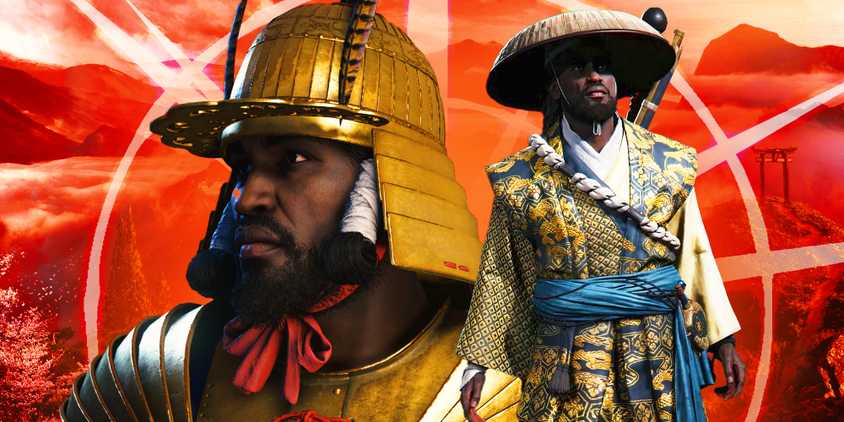 Yasuke from Assasin's Creed Shadows with Legendary Helmet