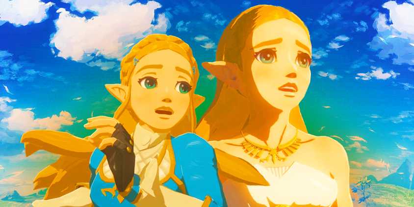 Zelda from BOTW looking shocked