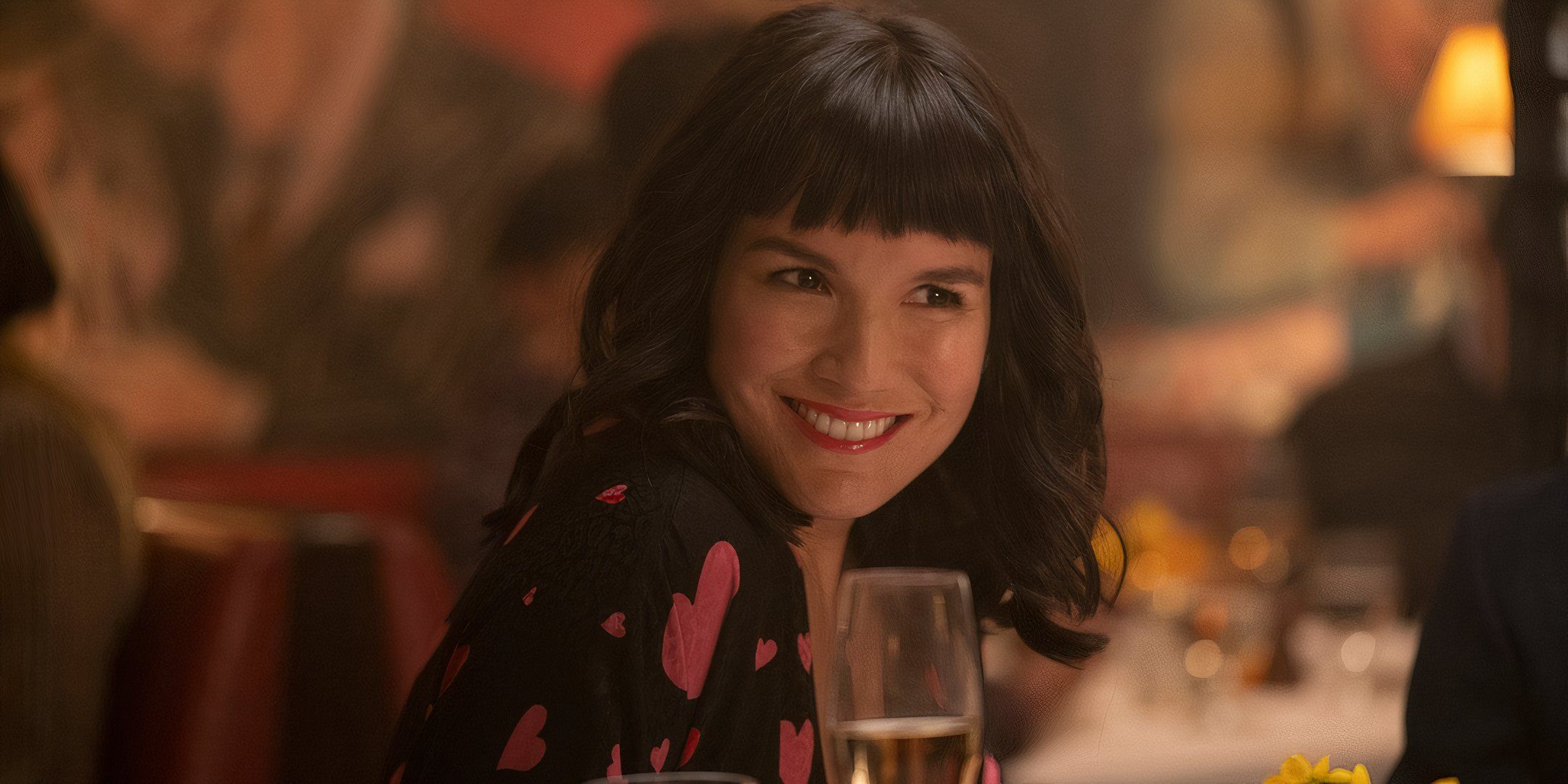 Zoë Chao smiling in Love Life