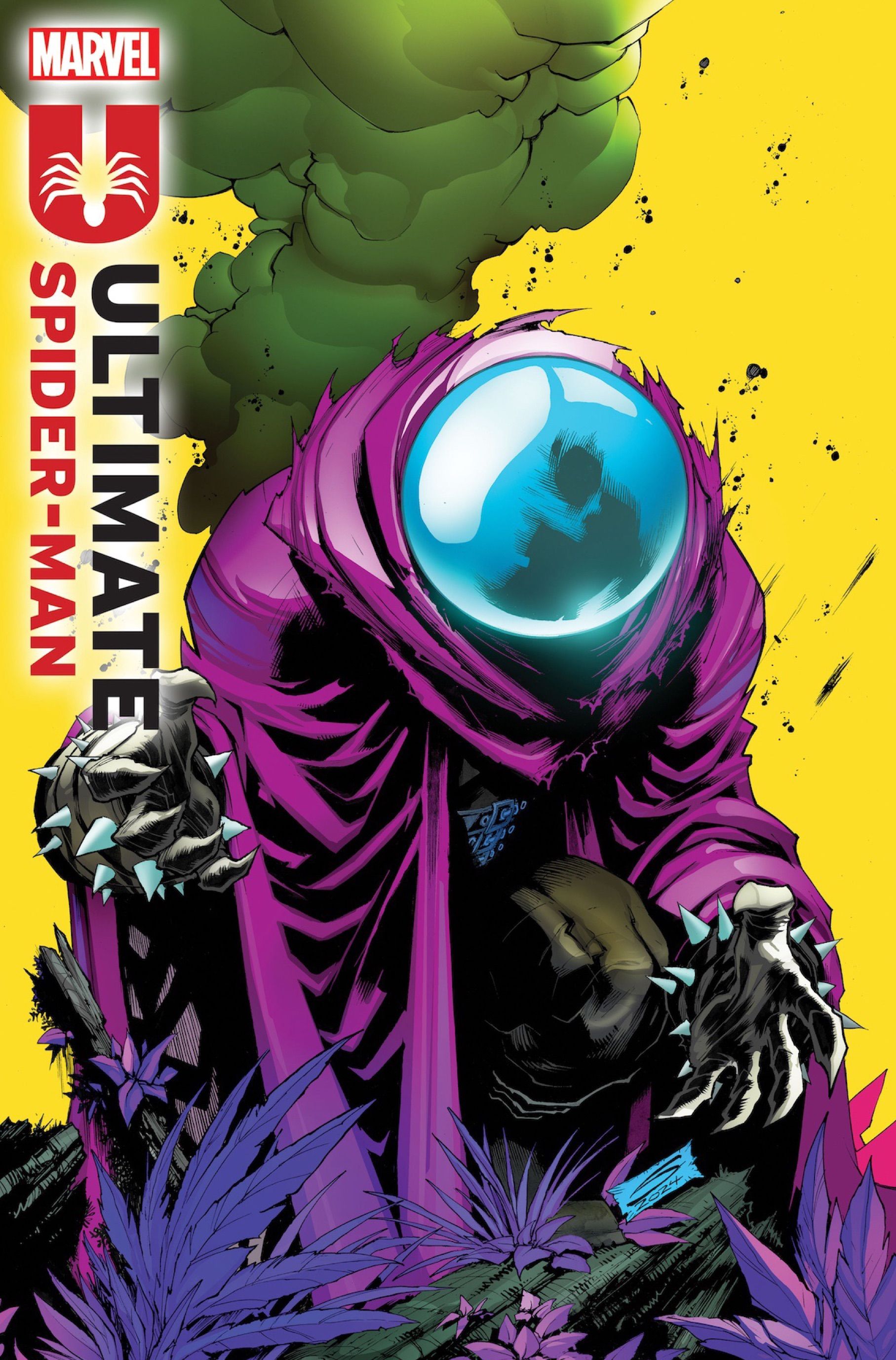 Ultimate Spider-Man #16 Variante de variante de Gerardo Sandoval con Mysterio de Earth-6160