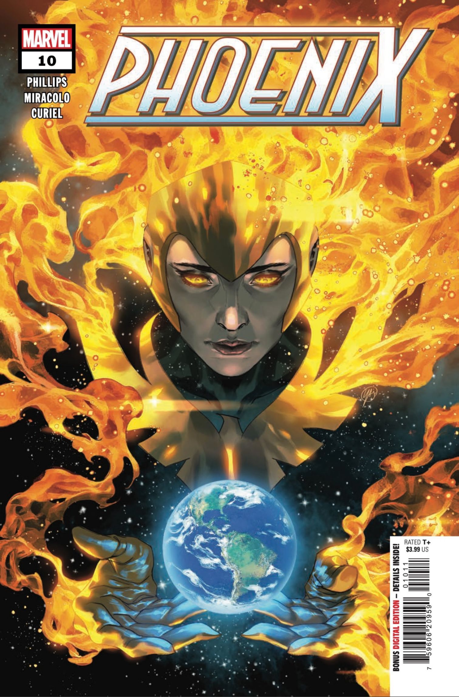 Phoenix #10 Preview: Jean Grey holding the world cover artPhoenix #10 Preview: Jean Grey holding the world cover art