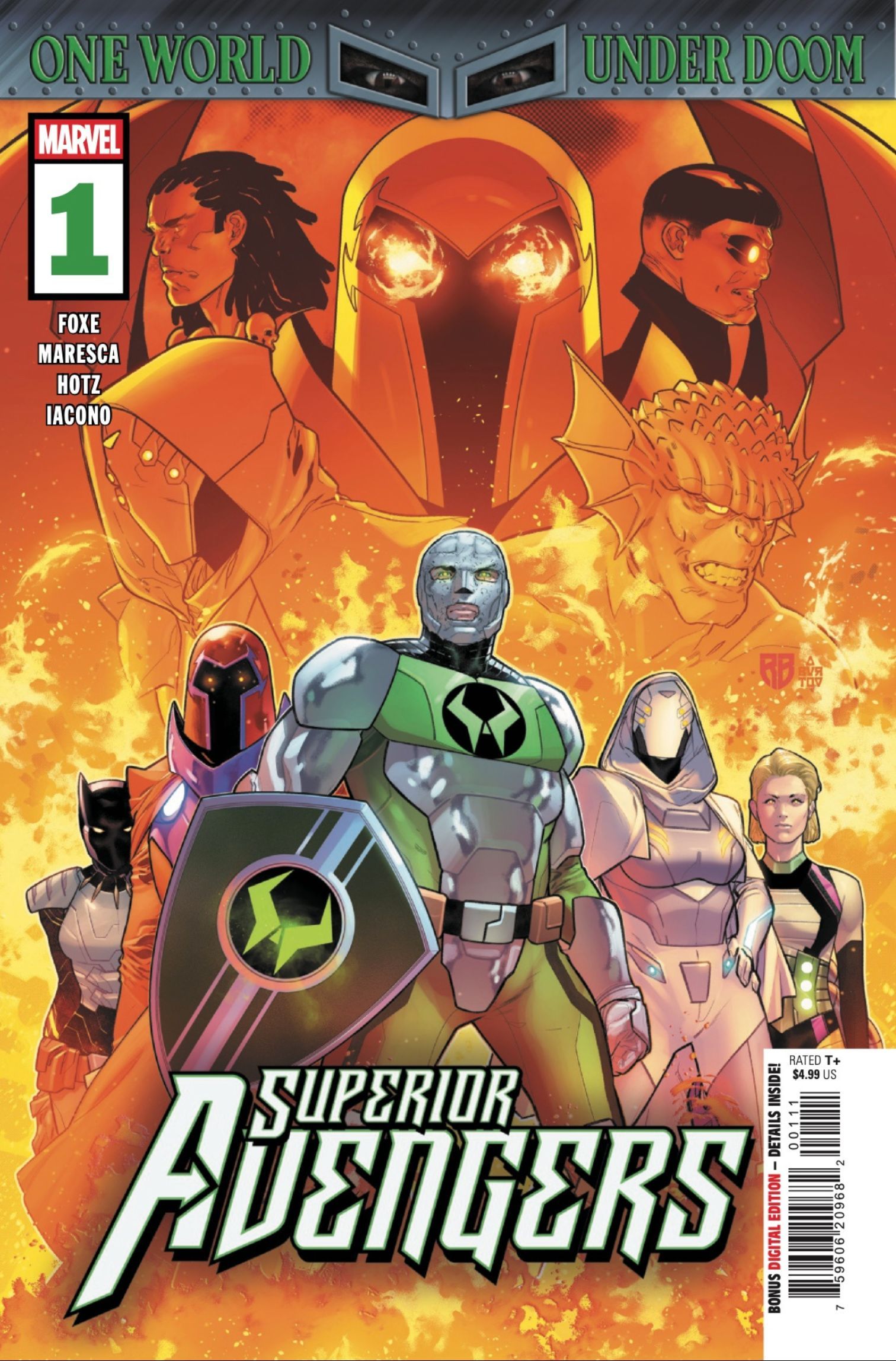 Superior Avengers #1 Preview: Cover art of Doctor Doom&rsquo;s new Superior Avengers