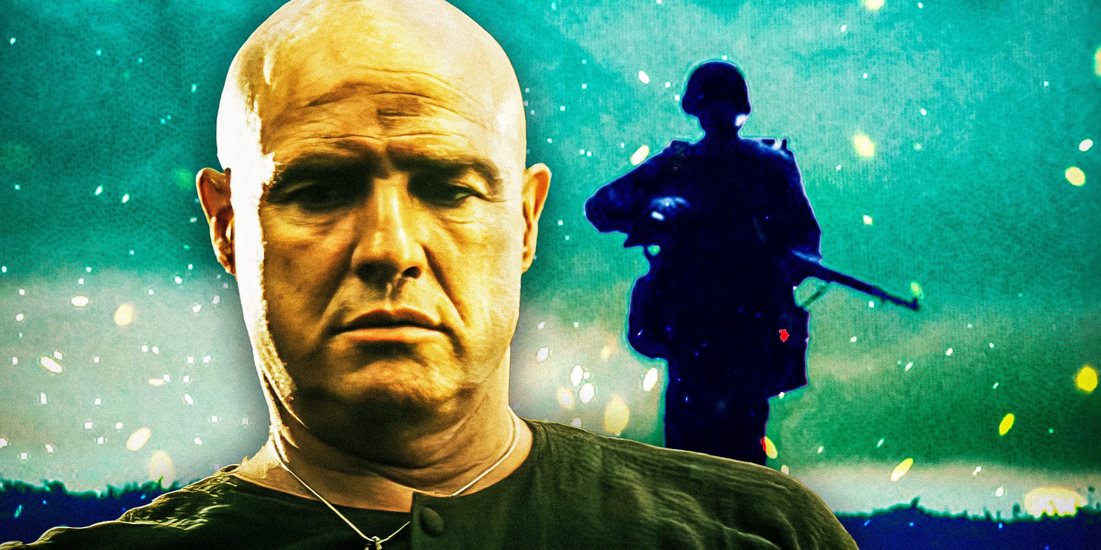 Imagery from war movies