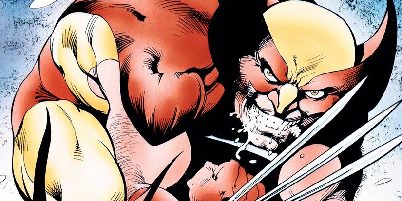 Wolverine foaming at the mouth.