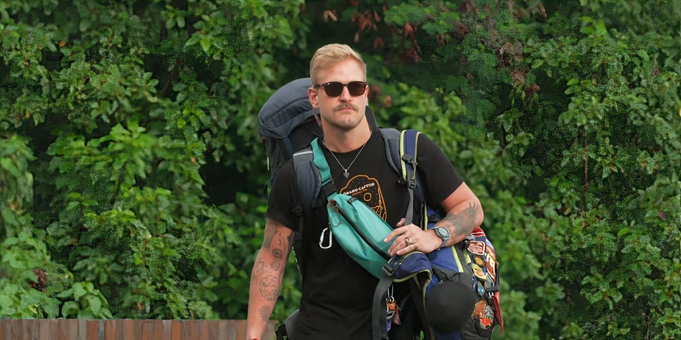 Bosun Nate Salmon carrying all of his luggage and boarding the ship on Below Deck Down Under