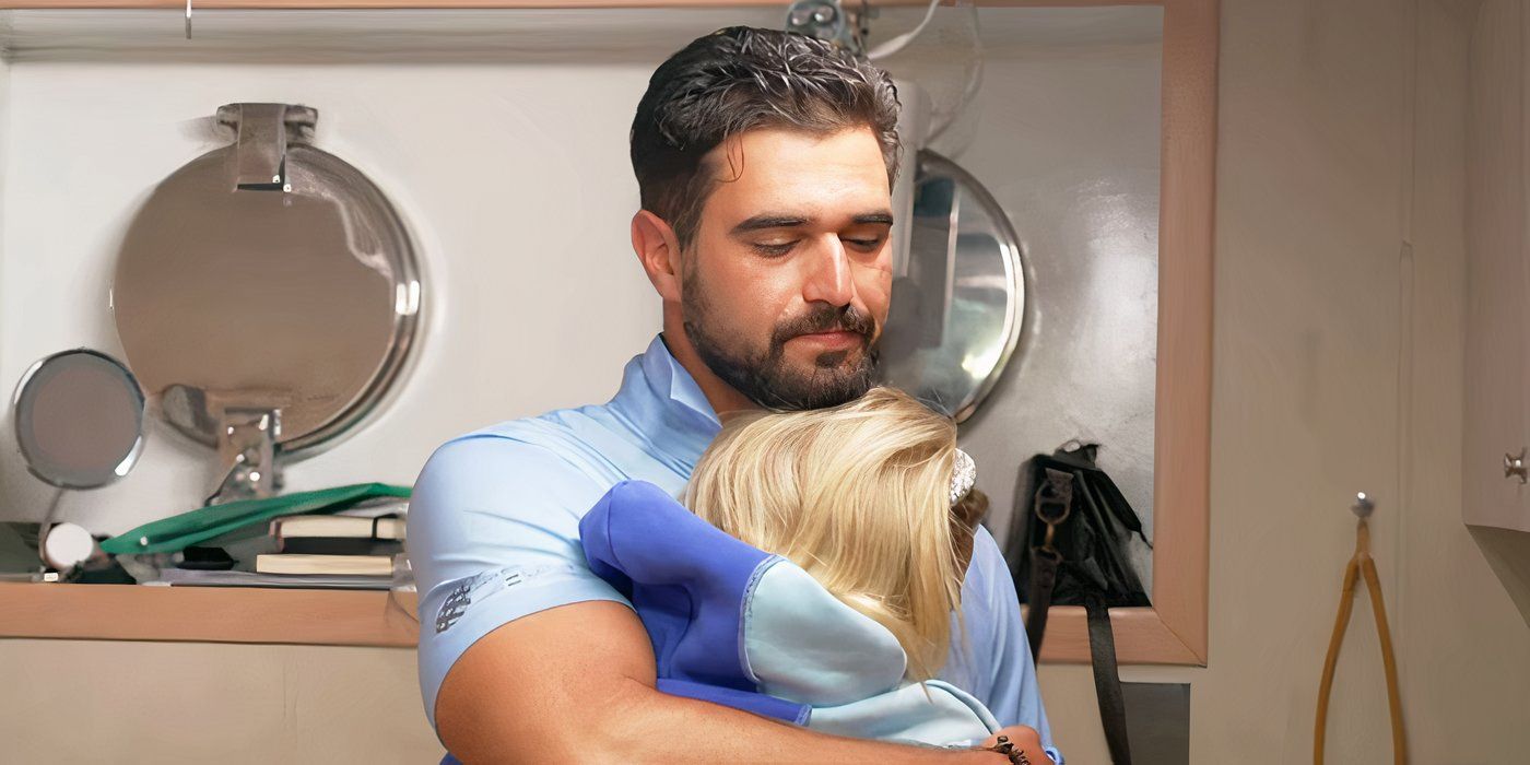 Below Deck Down Under&rsquo;s Alesia Harris and Johnny Arvanitis embracing