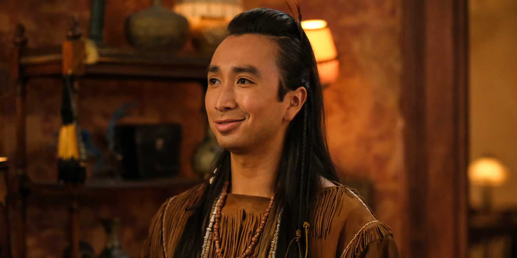 Román Zaragoza as Sas in Ghosts season 4, episode 17