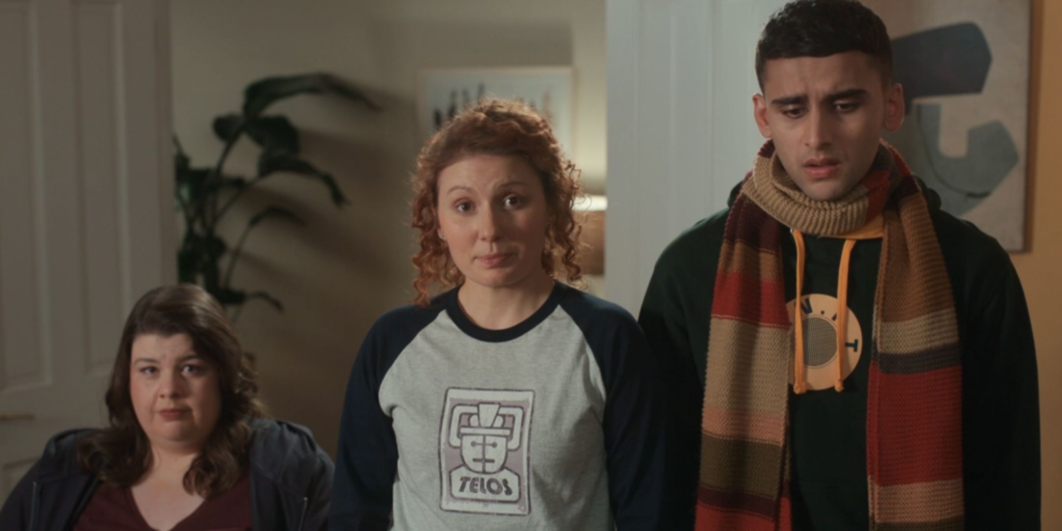 Robyn, Lizzie, and Hassan in Doctor Who