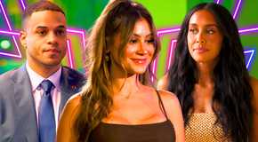 side by side images of The Bachelor Season 29's Grant Ellis with Juliana & Litia