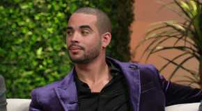 Rob Warne in a purple suit jacket on 90 Day: The Last Resort Tell All